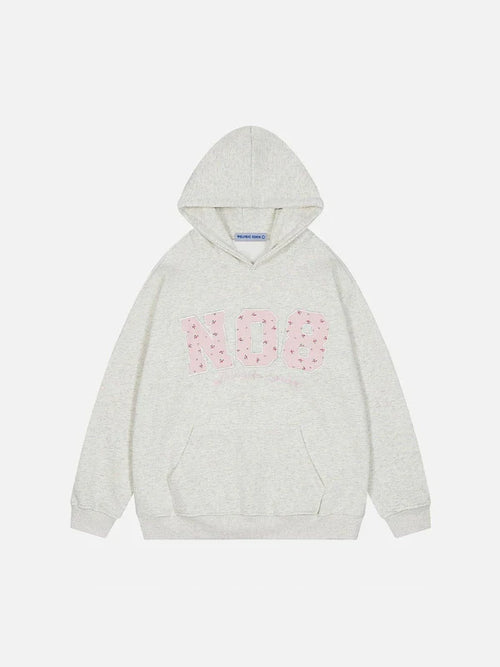 "NO8" APPLIQUE HOODIE