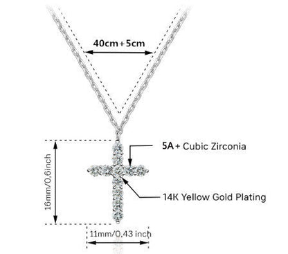Feyra™️ Cross Diamond Necklace