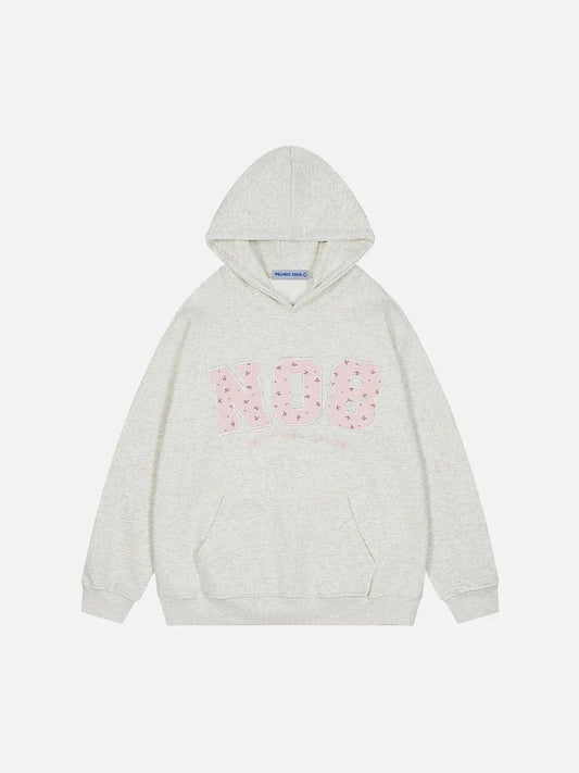 "NO8" APPLIQUE HOODIE
