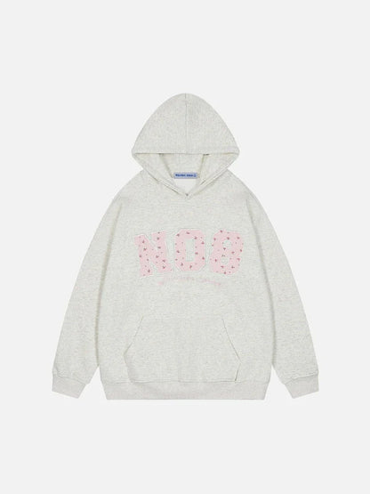 "NO8" APPLIQUE HOODIE